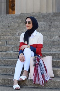 A Day In The Lalz - Patriotic Strips; Fashion; Modesty; Fashion Blog; Fourth of July