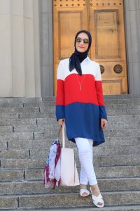 A Day In The Lalz - Patriotic Strips; Fashion; Modesty; Fashion Blog; Fourth of July