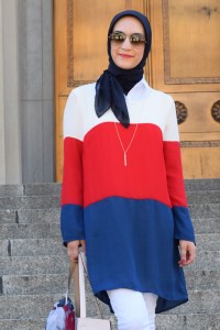 A Day In The Lalz - Patriotic Strips; Fashion; Modesty; Fashion Blog; Fourth of July