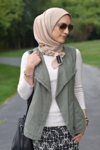 A Day In The Lalz; Transitioning To Fall Fashion; Fashion Blog; Modesty; Anthro; Green Vest; Tribal Pants; Cognac Accessories; Pre-Fall