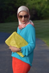 A Day In The Lalz; Summer Fashion; Modesty; Banana Republic; Prabal Gurung for Target; Haute Hijab; Color Blocking; Kendra Scott; Sloan Pant; Hijab