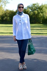 A Day In The Lalz; J. Crew; Summer; White Tee; Modesty; Fashion; Hijab