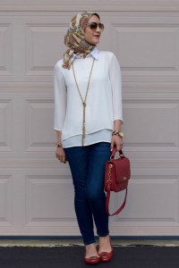 A Day In The Lalz; Summer Red; J. Crew; Edie Purse; Red Flats; The Limited; Modesty; 