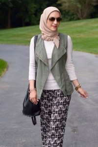 A Day In The Lalz; Transitioning To Fall Fashion; Fashion Blog; Modesty; Anthro; Green Vest; Tribal Pants; Cognac Accessories; Pre-Fall