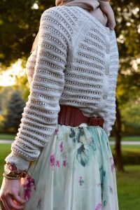 A Day In The Lalz; Sweater and Maxi Skirt; Fall Fashion; Chicwish Floral and Frill Maxi Skirt; Anthropologie Crop Sweater; Booties; Fall Style; Modest Fashion; Fashion Blog