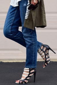 A Day In The Lalz; Fashion Blog; Fall Trends; Fashion Style; Fashion Trends; Fall Fashion; Olive Trench Coat; Boyfriend Jeans; Karen Walker Super Duper; Sweater; Kendra Scott Necklace