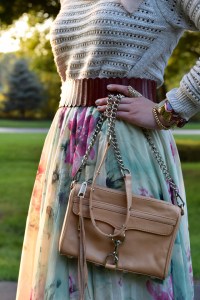 A Day In The Lalz; Sweater and Maxi Skirt; Fall Fashion; Chicwish Floral and Frill Maxi Skirt; Anthropologie Crop Sweater; Booties; Fall Style; Modest Fashion; Fashion Blog