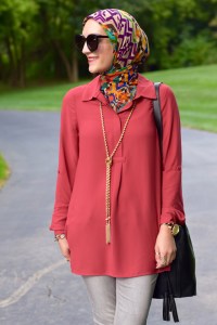 Fashion; Modesty; Fashion Blog;; Fall Trends; Fashion Style; Fashion Trends; Fall Fashion; Rust; Booties; Karen Walker Super Duper; Bucket Bag; Bauble Bar Necklace; NARS Audrey Lipstick; Booties; Grey Denim