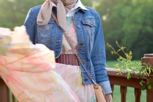 A Day In The Lalz; Fashion Blog; Chicwish Spring Scenery Floral Maxi Dress; Denim Jacket; Fashion; Modesty; Fashion Blog; Fall Beauty; Fall Trends; Fashion Style; Fashion Trends; Fall Fashion; Summer to Fall Floral; Midi Dress