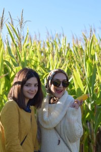 A Day In The Lalz; Butler's Orchard; Fall Fashion; Pumpkin Patch; Style; Fashion Blog; Modesty; Cowl Neck Sweater; Karen Walker Sunnies; Rebecca Minkoff; Stila Beso