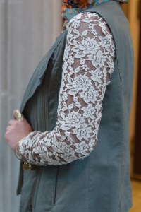A Day In The Lalz; Fashion Blog; Modesty; Lace Top; Modest Lily; Fall Style; Olive Vest; Hijabi