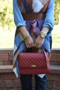 A Day In The Lalz; Blanket Scarf; ASOS Oversized Scarf; Fall Fashion; J. Crew Edie Purse; Flare Jeans; Hijab Fashion; Modesty; Fashion Blog; Style