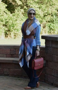 A Day In The Lalz; Blanket Scarf; ASOS Oversized Scarf; Fall Fashion; J. Crew Edie Purse; Flare Jeans; Hijab Fashion; Modesty; Fashion Blog; Style