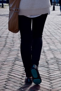 A Day In The Lalz; Weekend Casual Look; Tieks; Fall Blanket Scarf; Karen Walker Sunnies; J. Crew Sweater; Leather Leggings; Hijab; Modesty; Fashion Blogger