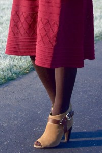 A Day In The Lalz; Burgundy Dress; Banana Republic Moto Jacket; Blush Pink Jacket; Karen Walker Sunglasses; Brown Booties; Blanket Scarf; Fashion Blogger; Hijab Fashion; Modest Style; Winter Look; Layers;