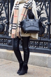 A Day In The Lalz; Winter Cape Style; How to Style a Cape; Modest Fashion; Fashion Blogger; NYC; Streetstyle; Burberry Scarf and Gloves; Leather Leggings; Kate Spade Beau Bag; Hijabi Fashion 