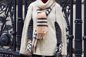 A Day In The Lalz; Winter Cape Style; How to Style a Cape; Modest Fashion; Fashion Blogger; NYC; Streetstyle; Burberry Scarf and Gloves; Leather Leggings; Kate Spade Beau Bag; Hijabi Fashion 