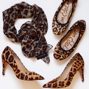 Leopard heels - Sam edelman felicia flats - leopard scarf