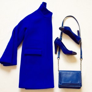 J. Crew cobalt coat 