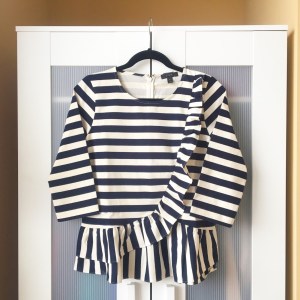 J. Crew ruffle stripe top