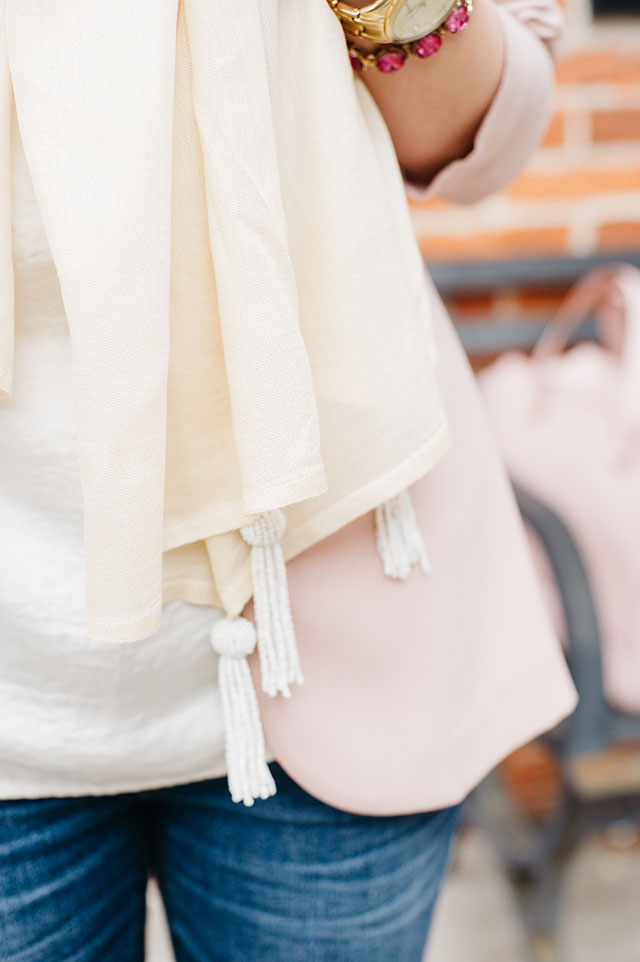 TOMS X JAMES GOLDCROWN HEARTS WOMEN'S CLASSICS, Valentine's Day Outfit, Pink Blazer, Kate Spade Pink Handbag, Hijabi Fashion, V-Day look, MAC Girl About Town Lipstick