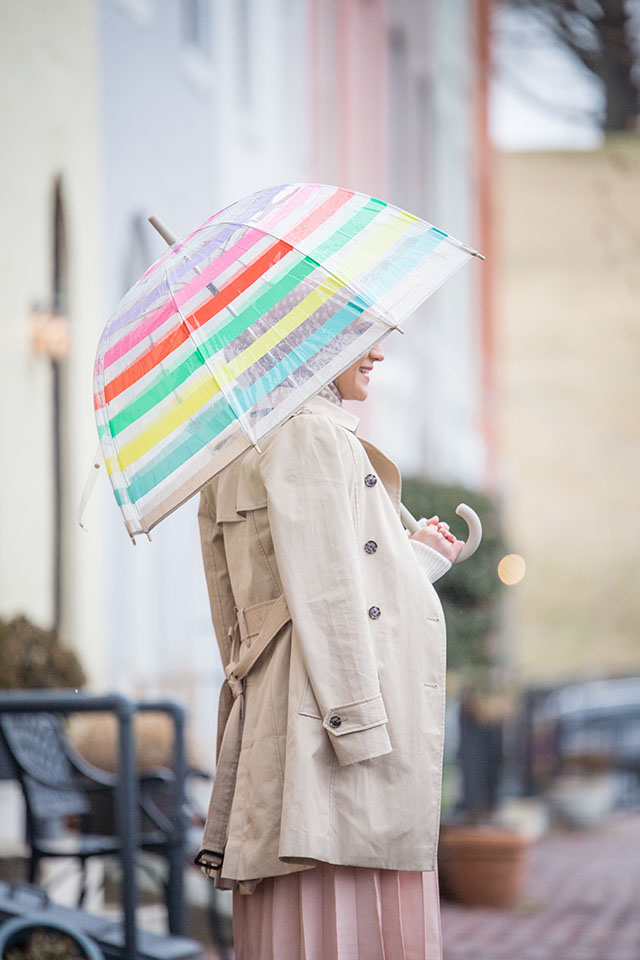 Fashion Blog, Rainy Day Essentials, Hunter Red Boots, Hunter Umbrella, Kate Spade Umbrella, Modest Fashion, Cute Rainy Day Outfits