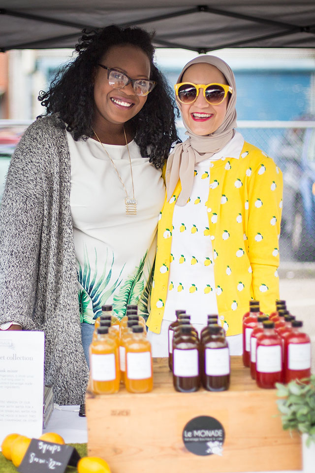 Baltimore Farmer’s Market-J.Crew Lemon Print Cardigan-Two Boots Farm-Shop Local-Knopf's Farm on the Shore-The Mushroom Stand-Le MONADE-Things to do in Baltimore-Farmer's Market-Hijabi