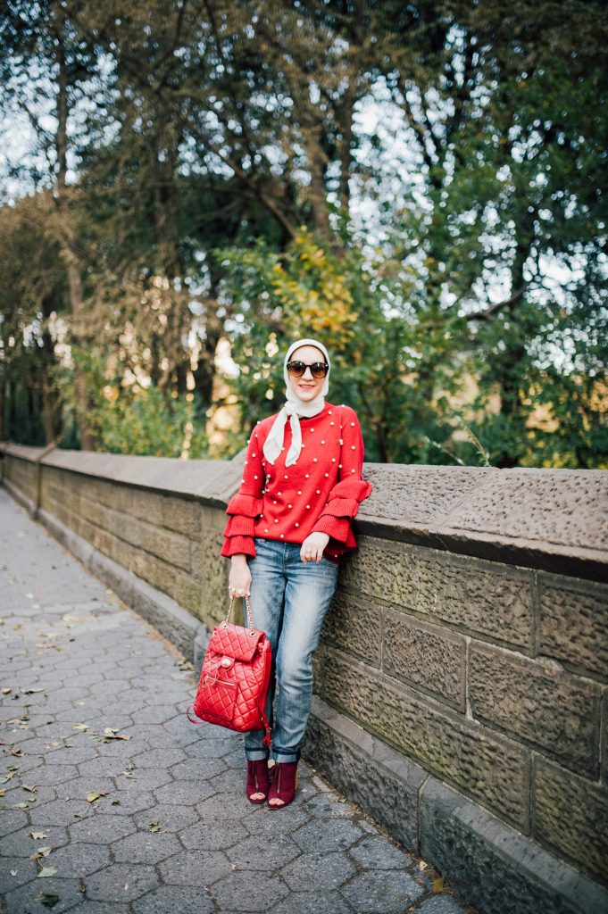 Bordeaux Pearl Sweater