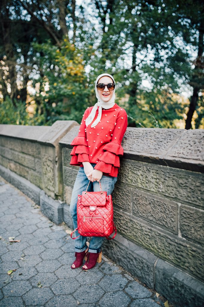 Bordeaux Pearl Sweater