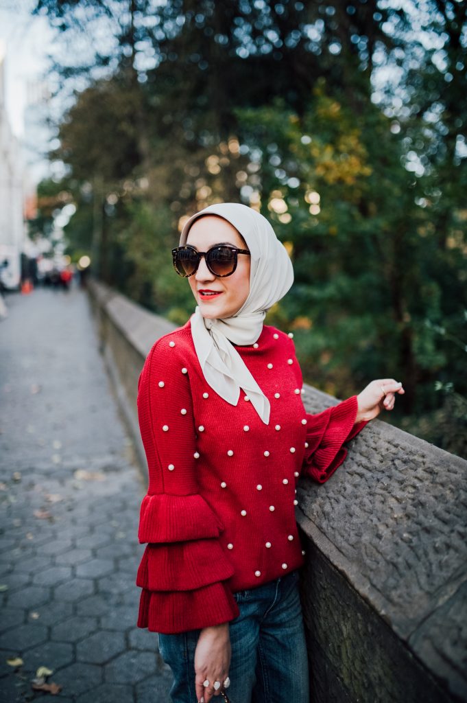 Bordeaux Pearl Sweater