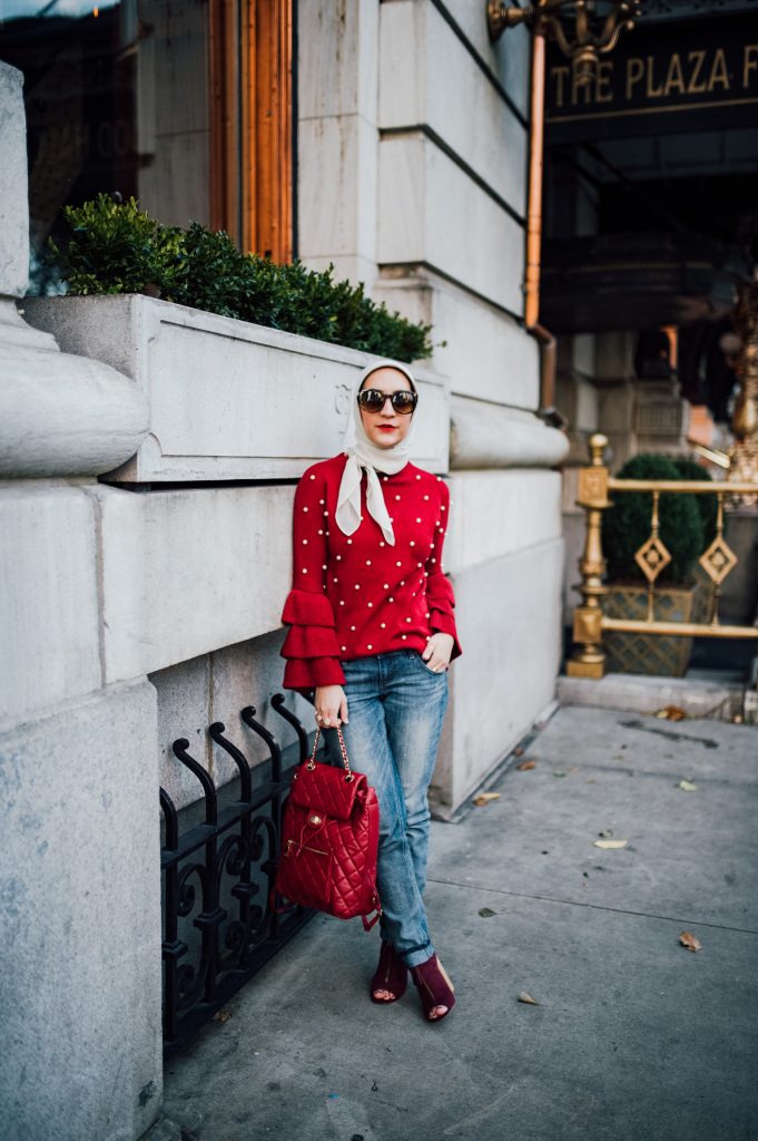 Bordeaux Pearl Sweater