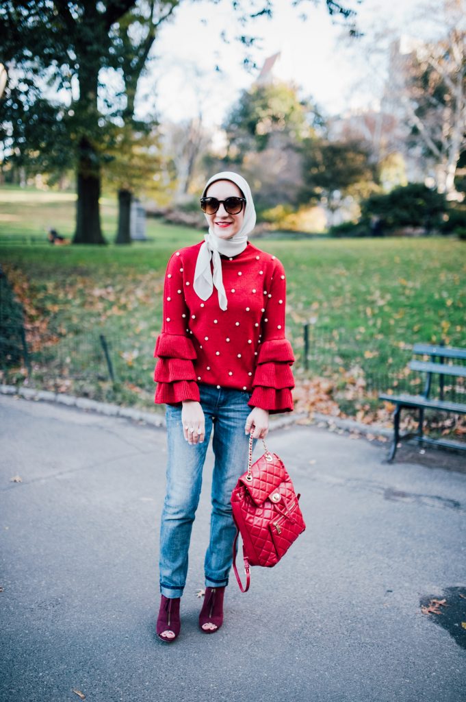 Bordeaux Pearl Sweater