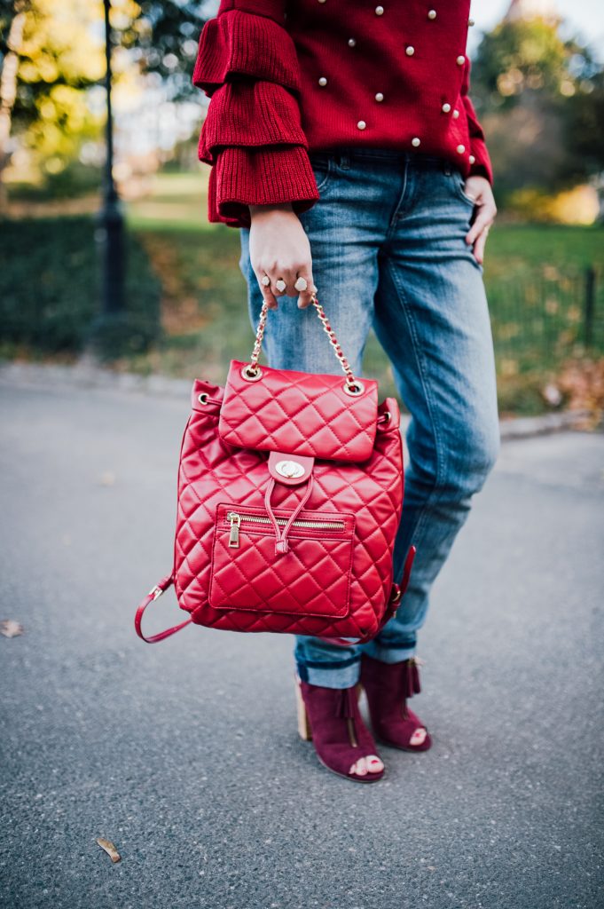 Bordeaux Pearl Sweater