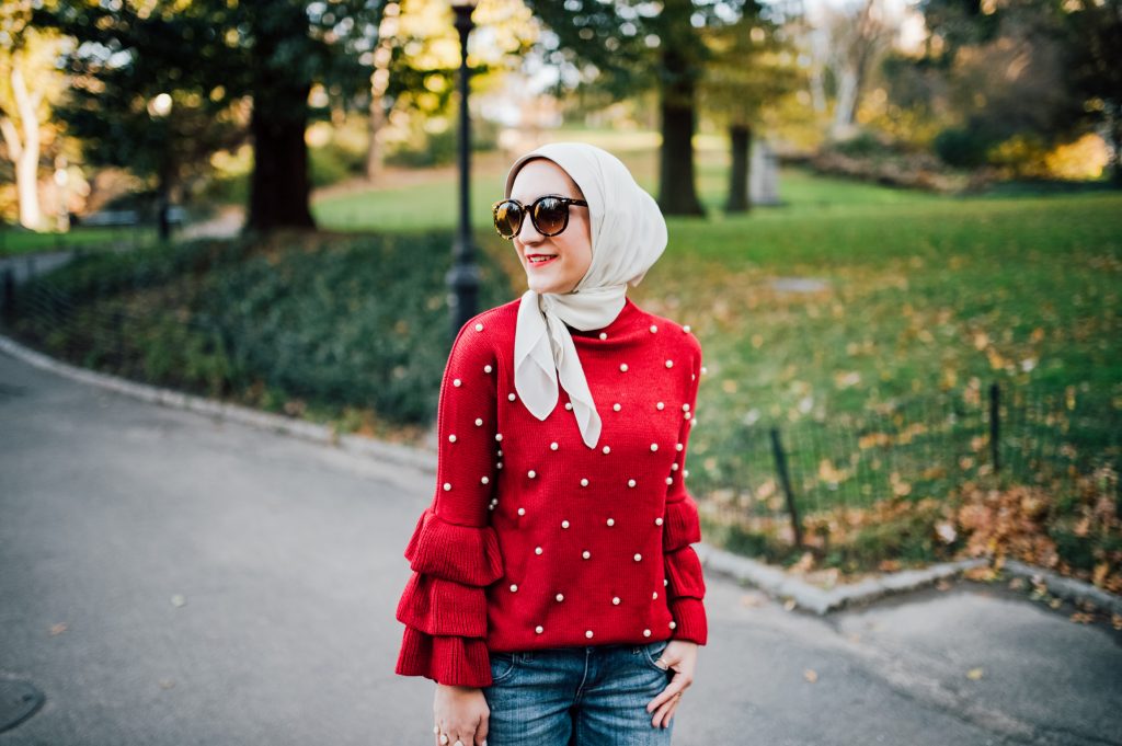 Bordeaux Pearl Sweater