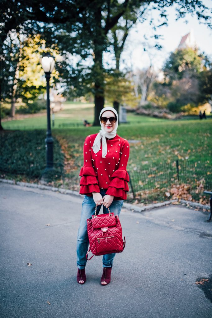 Bordeaux Pearl Sweater