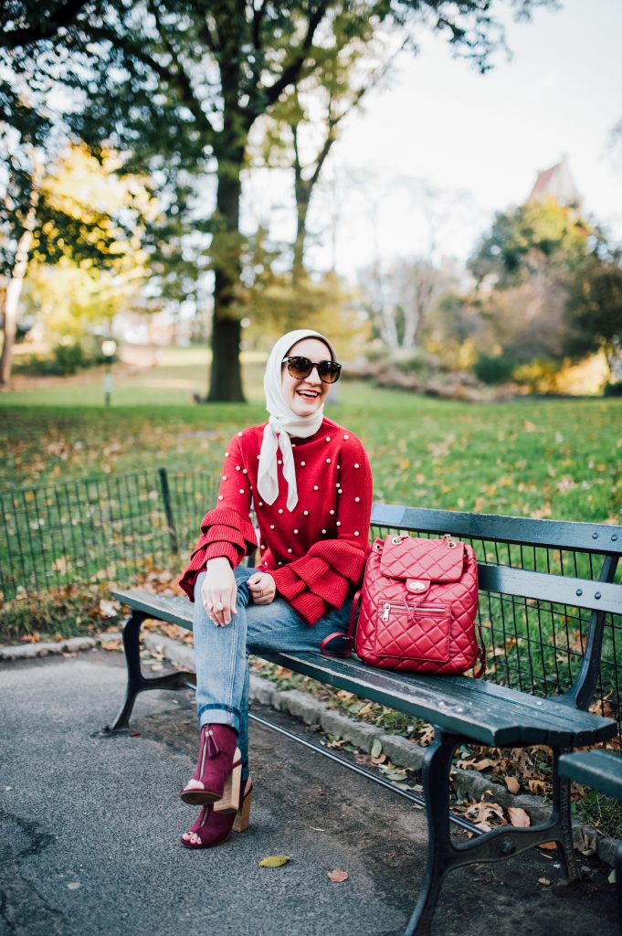 Bordeaux Pearl Sweater