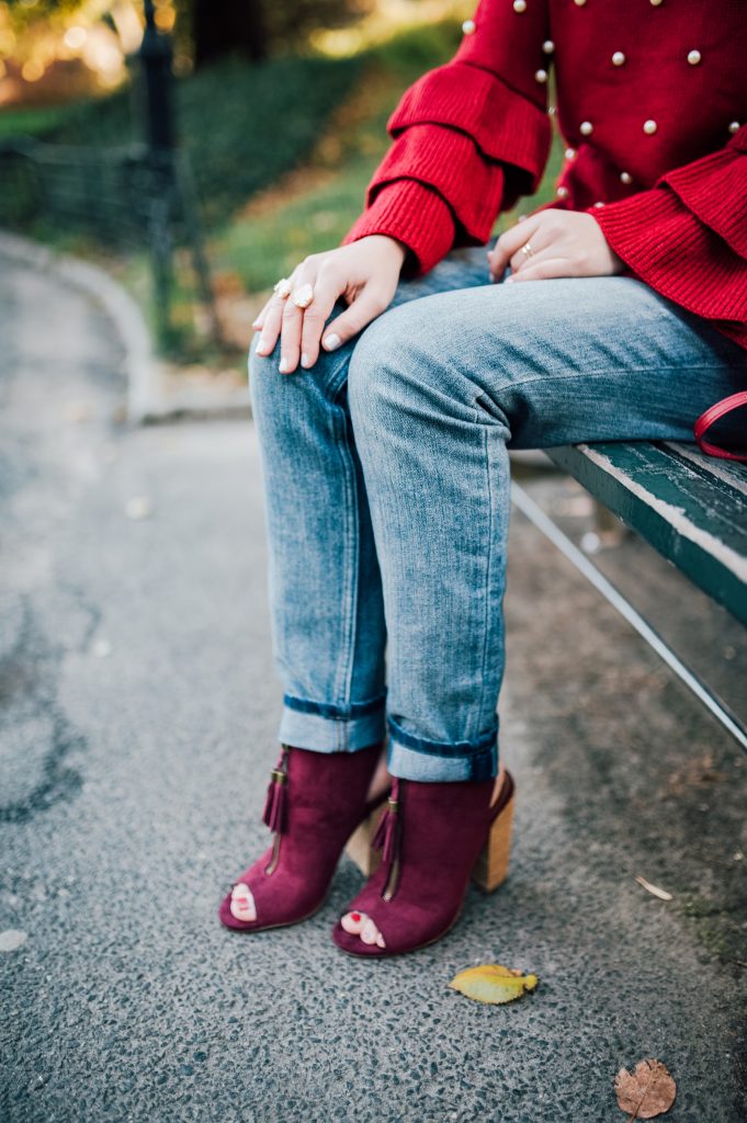 Bordeaux Pearl Sweater