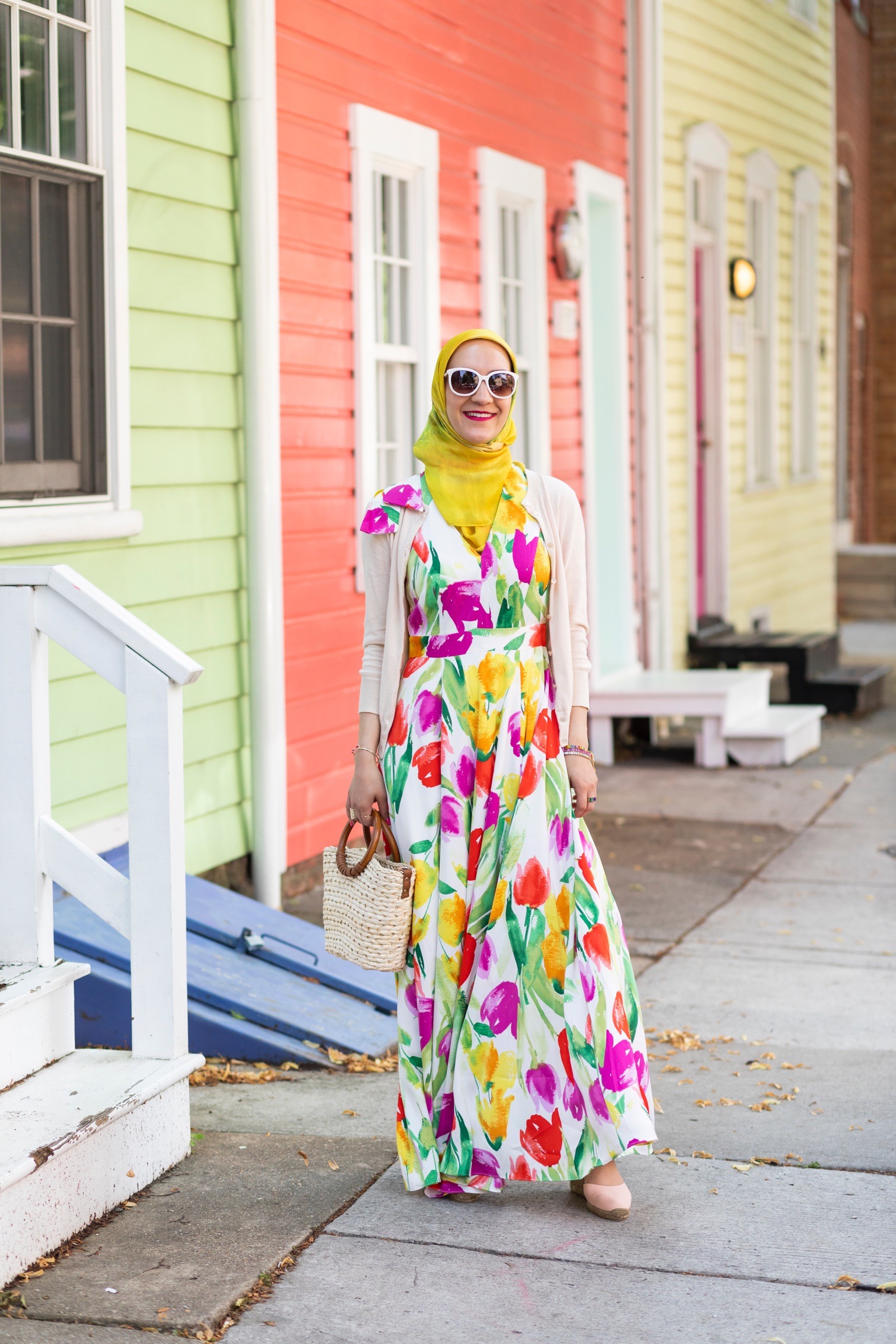 chinese dress ladies Tropical Floral Cut-Out Maxi Dress for Women
