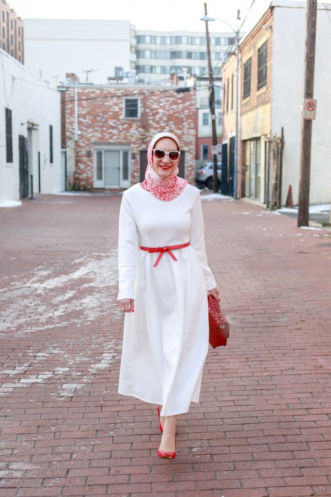 Little White Dress-LWD-Valentine's Day Outfit-Hijab Fashion-Modest Fashion