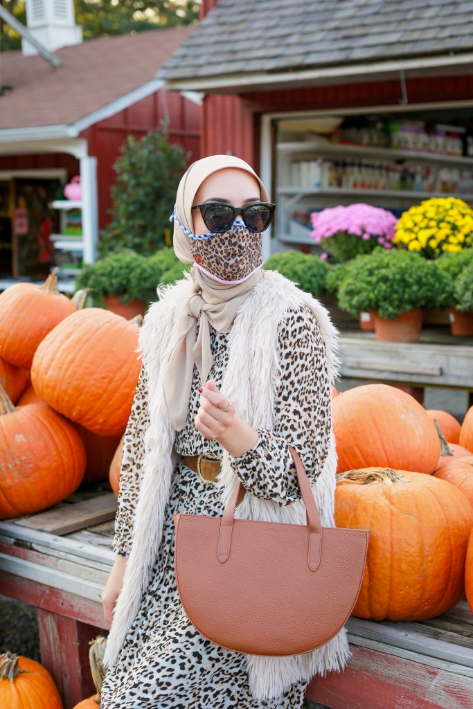 Cheetah-Print-Pleated-Midi-Dress-Haute-Hijab-Fall-Style-Modest-Fashion