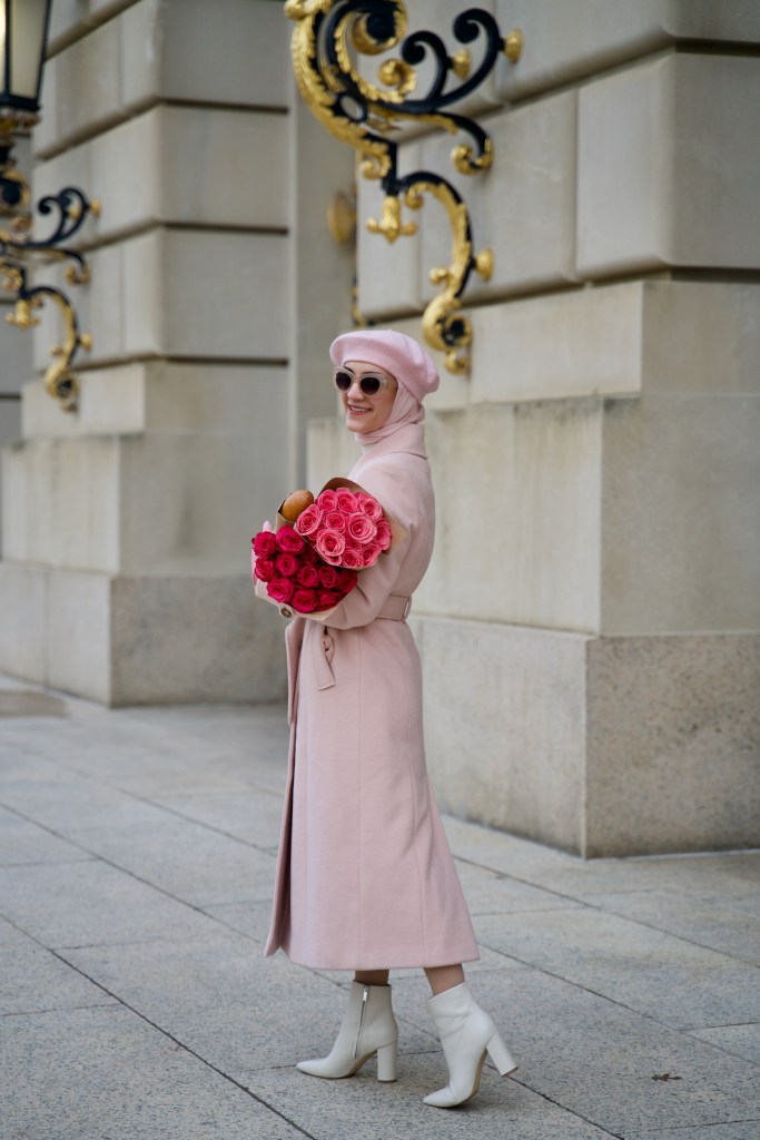 Winter-Fashion-Pink-Coat-French-Beret-Hijab-DC