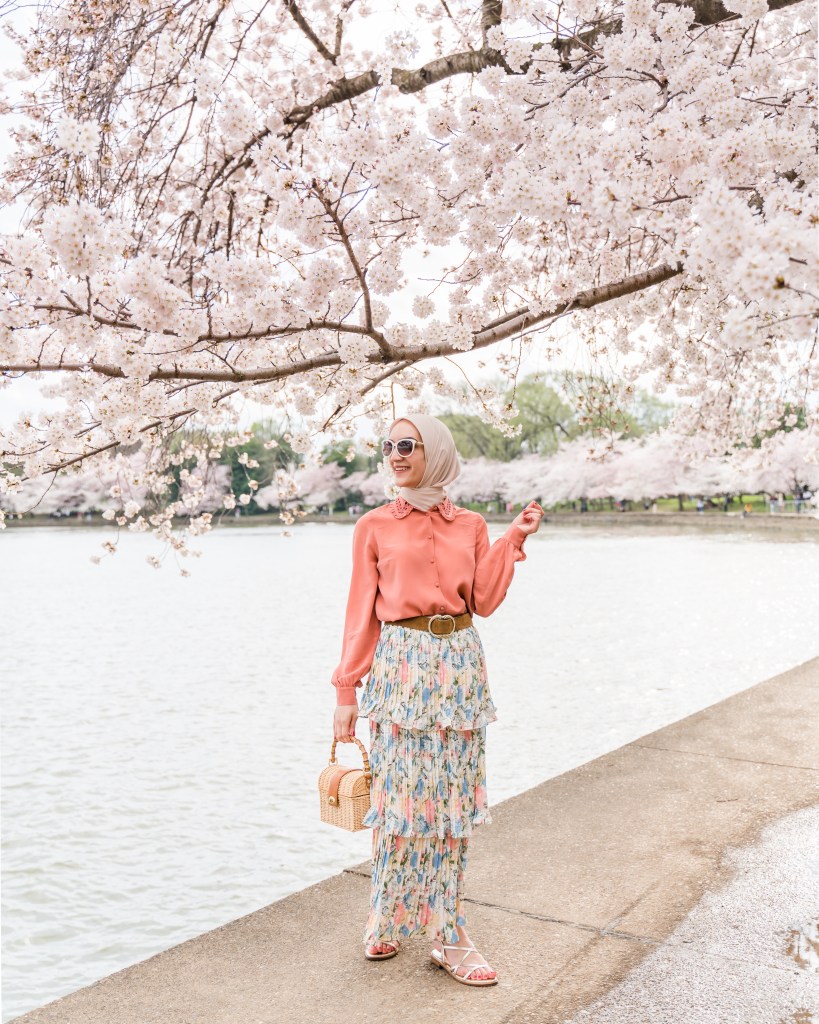 DC-Cherry Blossoms-Tidal Basin-Hijabi Fashion-Lalz