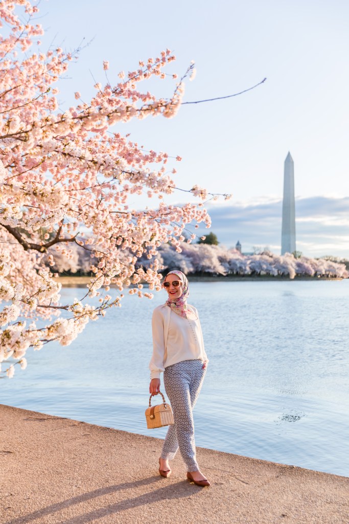 DC-Cherry Blossoms-Tidal Basin-Hijabi Fashion-Lalz