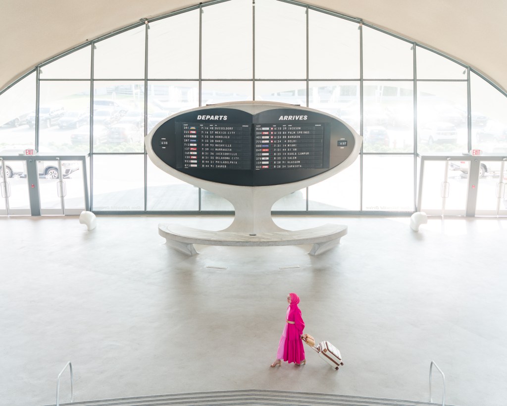 TWA Hotel -JFK Airport-Target Dress-Hijab Fashion-Travel NYC