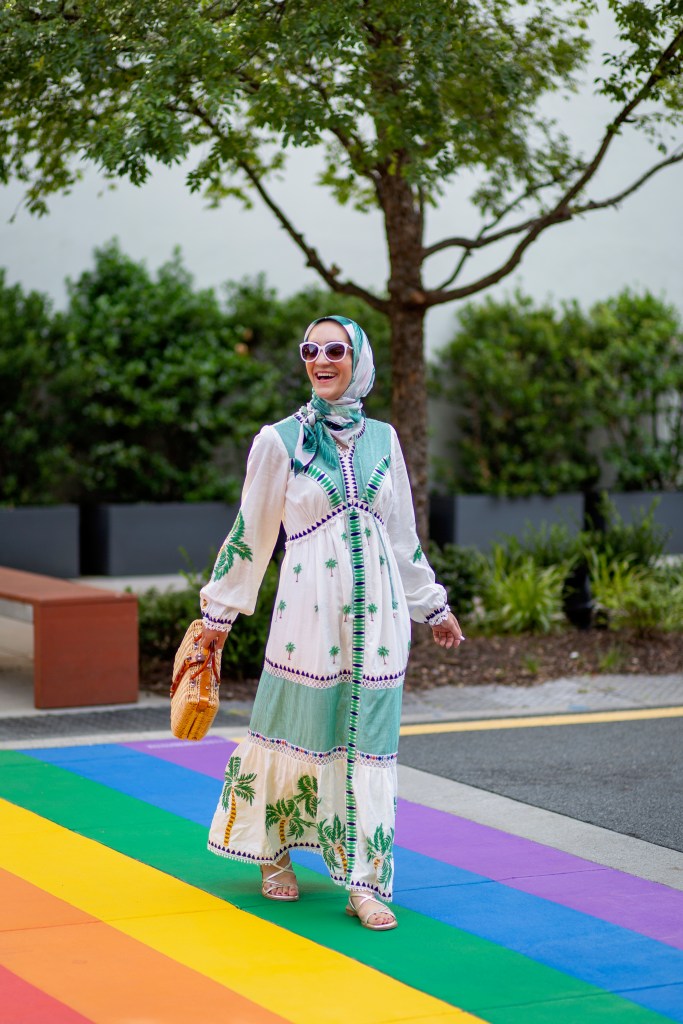 Farm Rio-Palm Tree Embroidered Dress-Modest Dress-Hijab Fashion-Washington DC Blogger