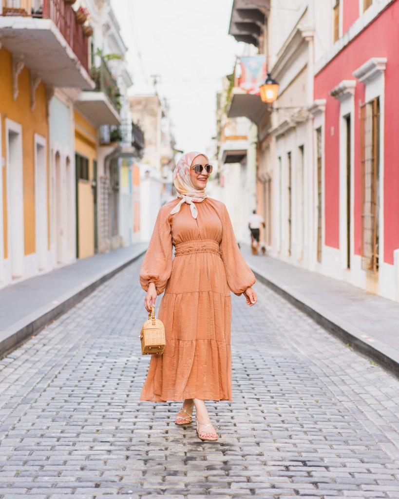 San Juan-Puerto Rico-Midi Dress-Hijab Fashion-Modesty