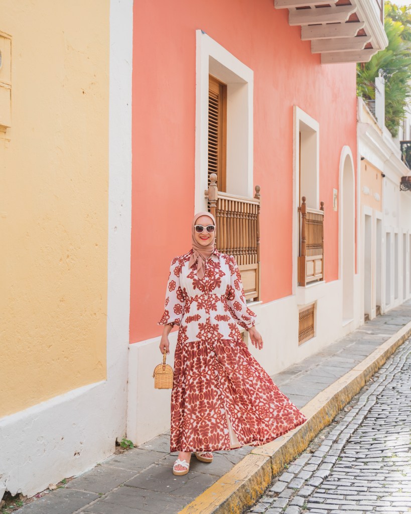 San Juan-Puerto Rico-Midi Dress-Hijab Fashion-anthro maxi dress
