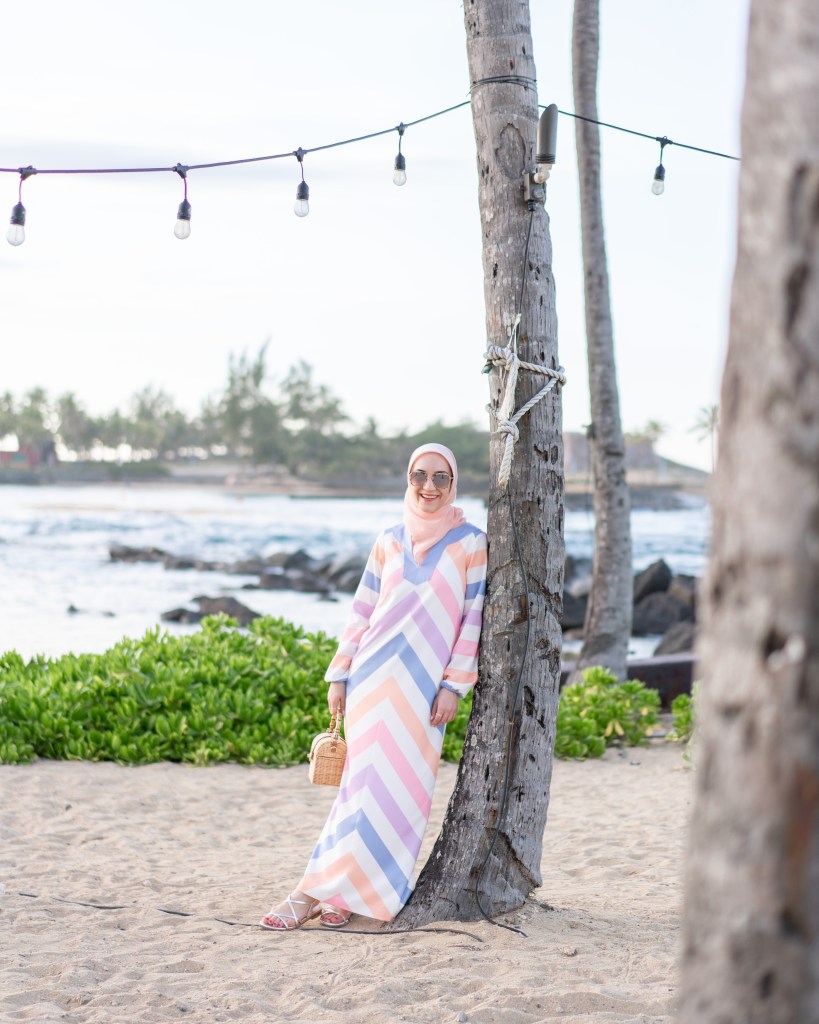 San Juan-Puerto Rico-Midi Dress-Hijab Fashion-Caribe Hilton Hotel